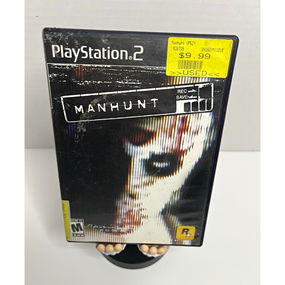 Rockstar Games Manhunt PS2 w/ Case & Memory Card NTSC-U/C M Rated